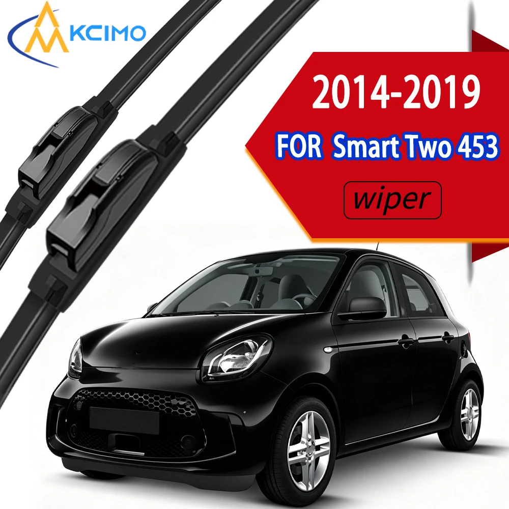 

Premium High-Density Rubber Front Windscreen Wiper Blades Perfect Fit for Smart Two 453 2014-2019.