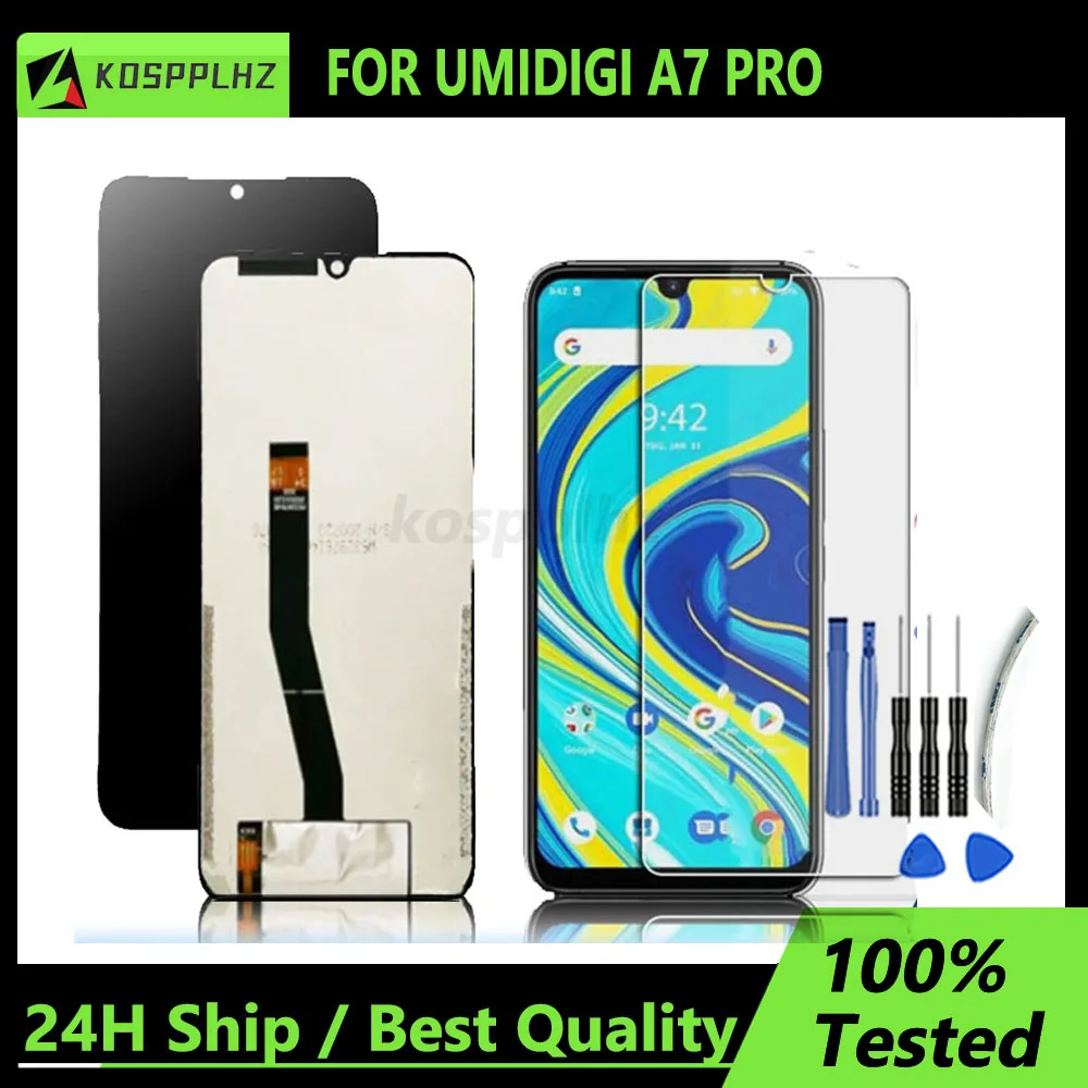 New Touch Screen LCD Display For Umidigi A7 Pro Replacement Original Parts + Disassemble Tool