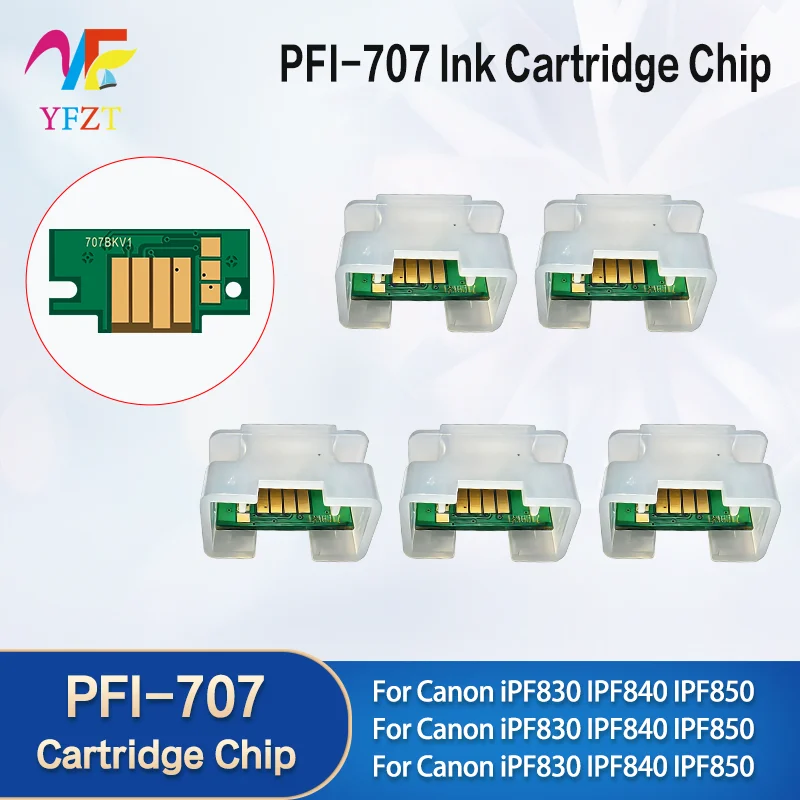 

For Canon PFI-707 PFI707 pfi707 ink cartridge chip For Canon imagePROGRAF iPF830 IPF840 IPF850mfp printer