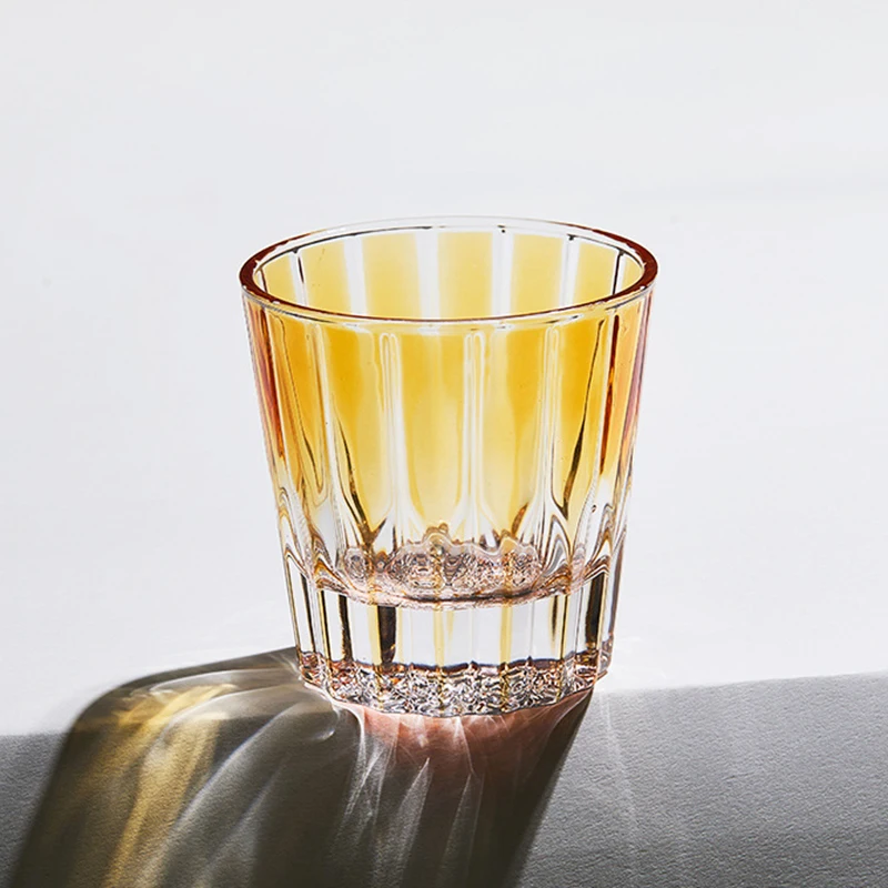 200ml Colorful Glasses Drinkware Star Mangle Rock Cup Water Cups for Party Wine Glass Home Decoration Luxury Crystal Glass Cup