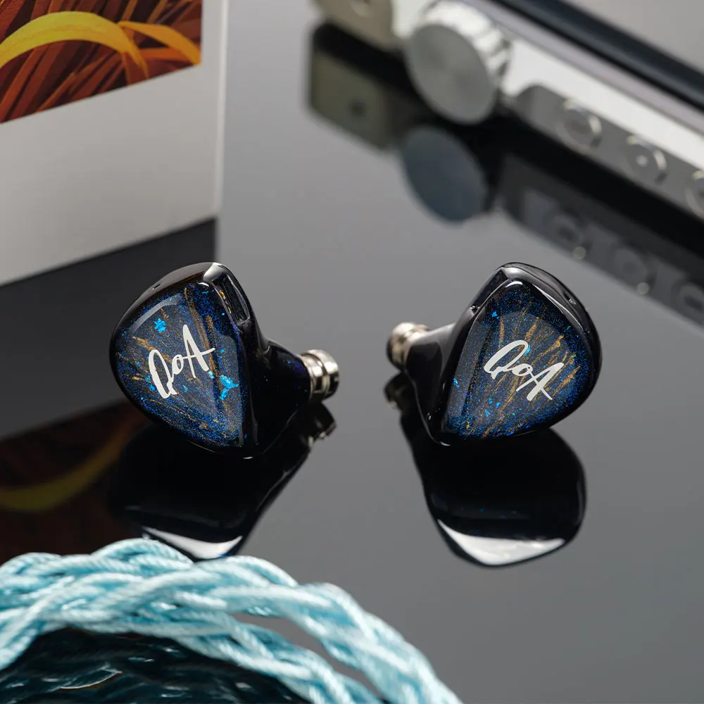 جديد QoA سحابة سكيب سماعة 1 ديناميكية + 1 مستو في الأذن سماعة مع 3.5 مللي متر 4.4 مللي متر التوصيل سماعات الأذن HiFi السلكية سماعة كابل IEM #2