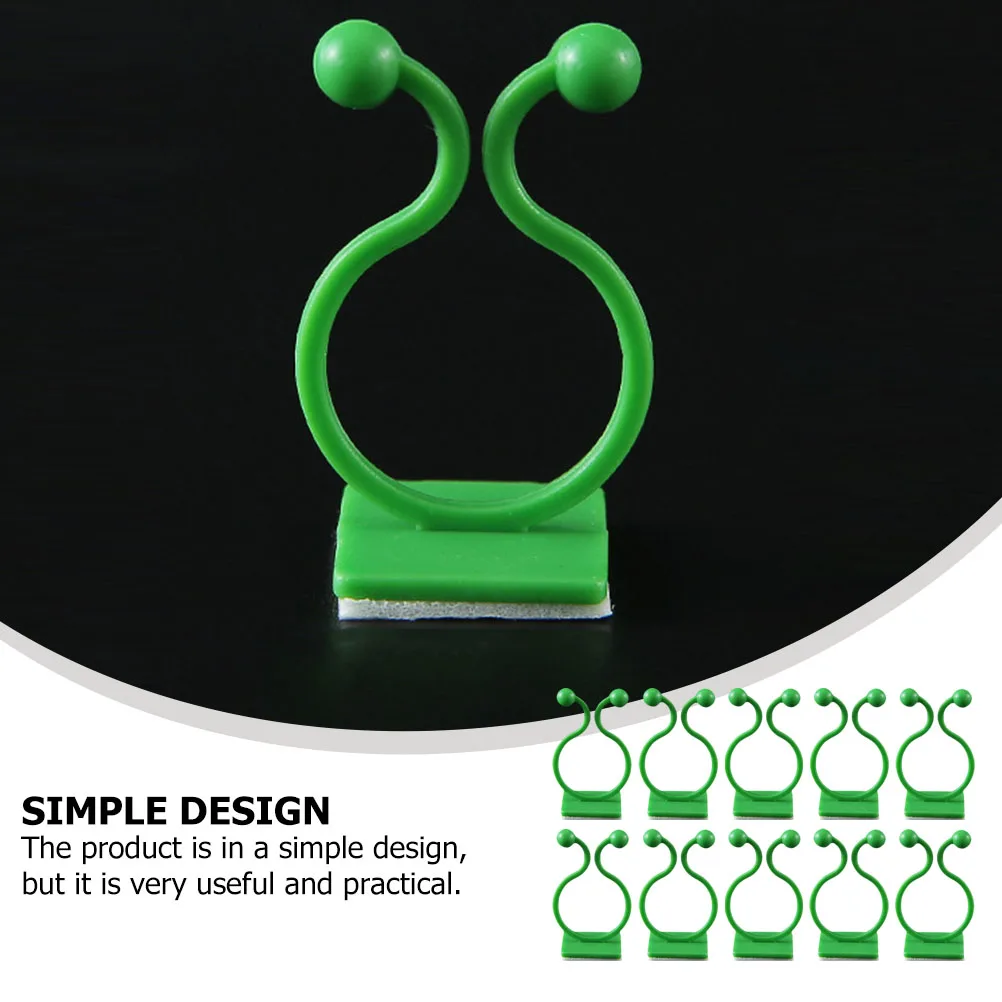 

10 Pcs Plant Climbing Clips High Quality ABS Durable Strong Adhesive Vine Fixtures Retaining Knob Wall Holder Practical Securing