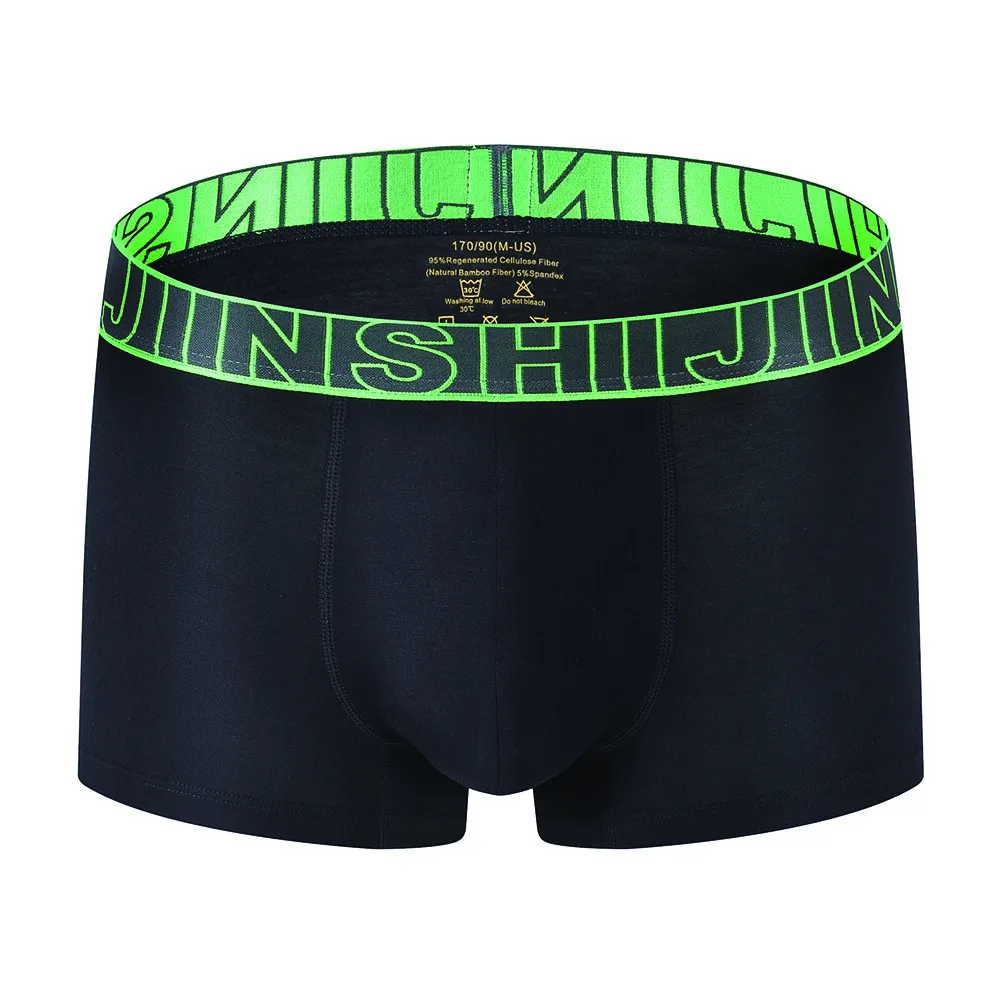 Zonbailon 3 Pack Men's Soft Bamboo Short Boxer Briefs Underwear Mens Trunks Boxers Briefs For Men