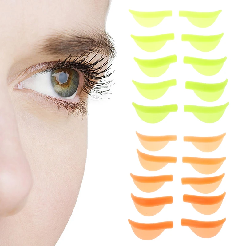 

5Pair/Pack Silicone Eyelash Perm Pad Recycling Lashes Rods Shield 3D Eyelash Curler Applicator Makeup Tools