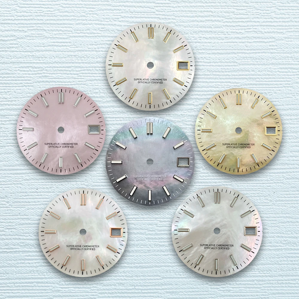 28.5mm S Logo Shell Dial Fit NH35/NH36/4R/7S Japanese Movement High-Quality Dial Watch Modified Accessories