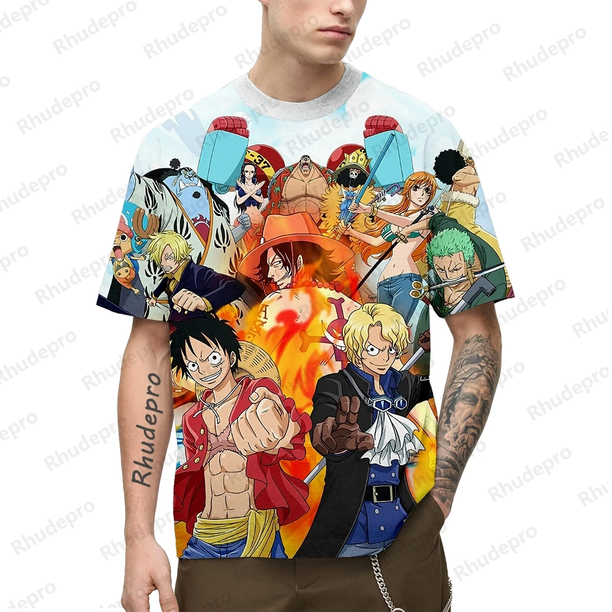 

Summer Hot Japan Anime One Piece Men's 3D Printing Cosplay T-shirt Women And Children Street T-shirts Unisex Large Cool Tops