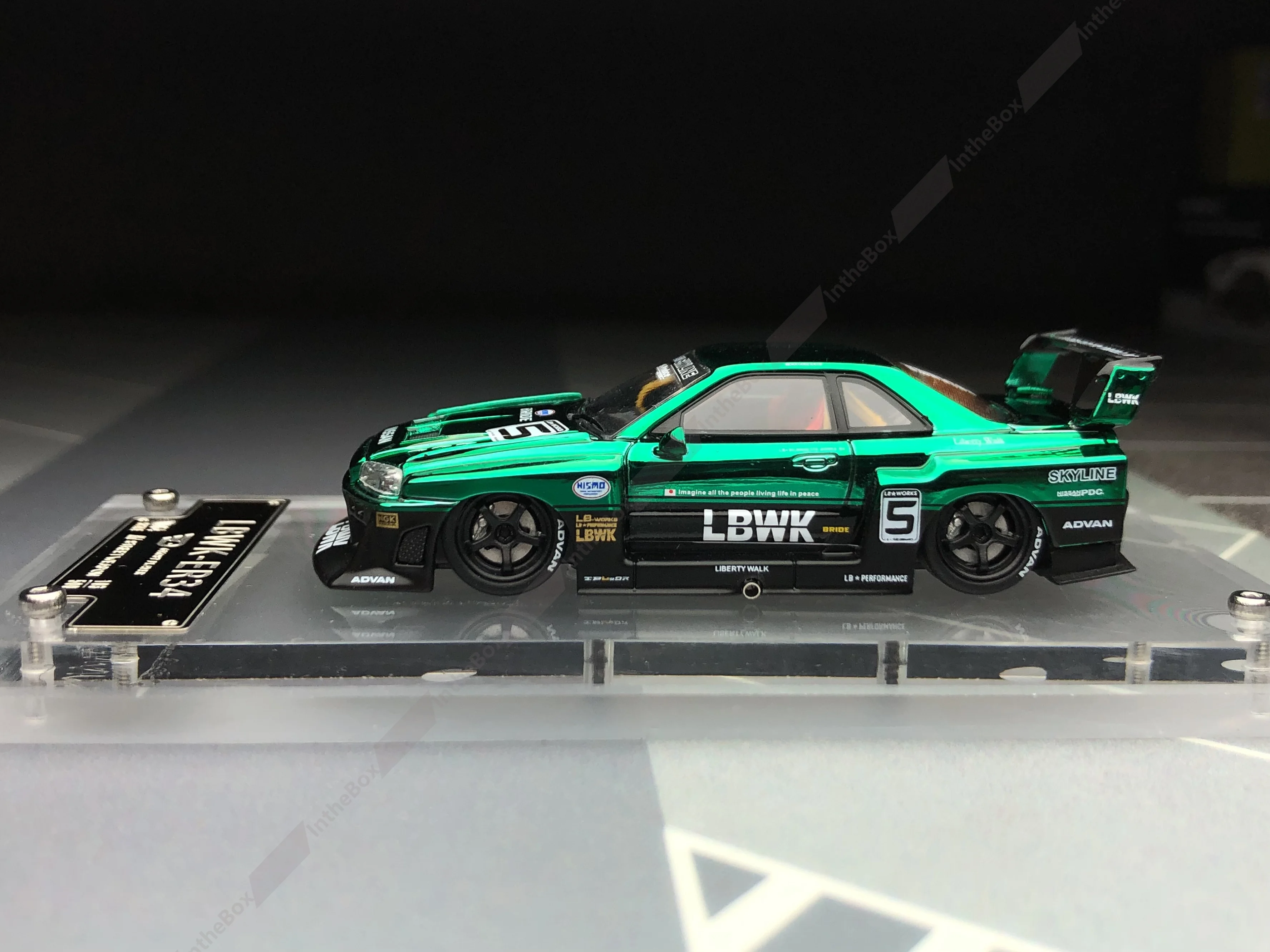 SW 1:64 LBWK ER34 نموذج رياضي Diecast Car Collection إصدار محدود