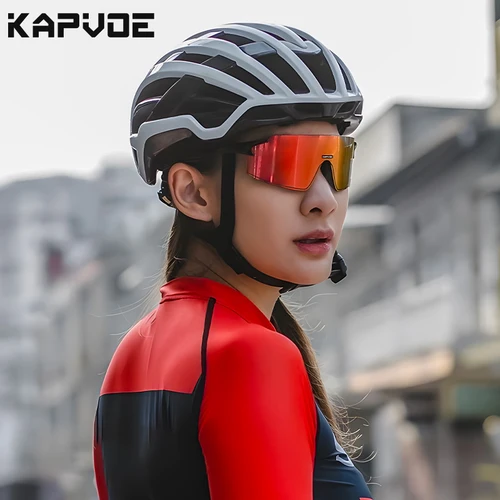 Imagen 2 del producto Kapvoe gafas de ciclismo para hombre, gafas de sol deportivas para bicicleta de carretera, Mtb, bicicleta de montaña, gafas de protección para montar en bicicleta, gafas de carreras