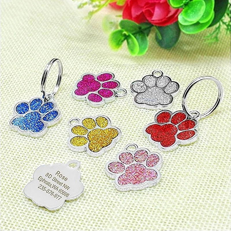 Free Engraving Pet Tag Personalized Dog Tags Anti-lost Dog Accessories Puppy Pendant Custom Pet Cat Dog Name ID Tag For Dogs