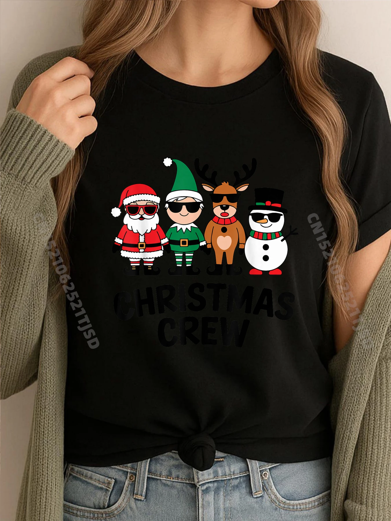 

Рождественские экипажи с рождественскими огнями, одинаковые пижамы для всей семьи, праздничные футболки с рисунком, женская и мужская футболка с короткими рукавами, веганская футболка