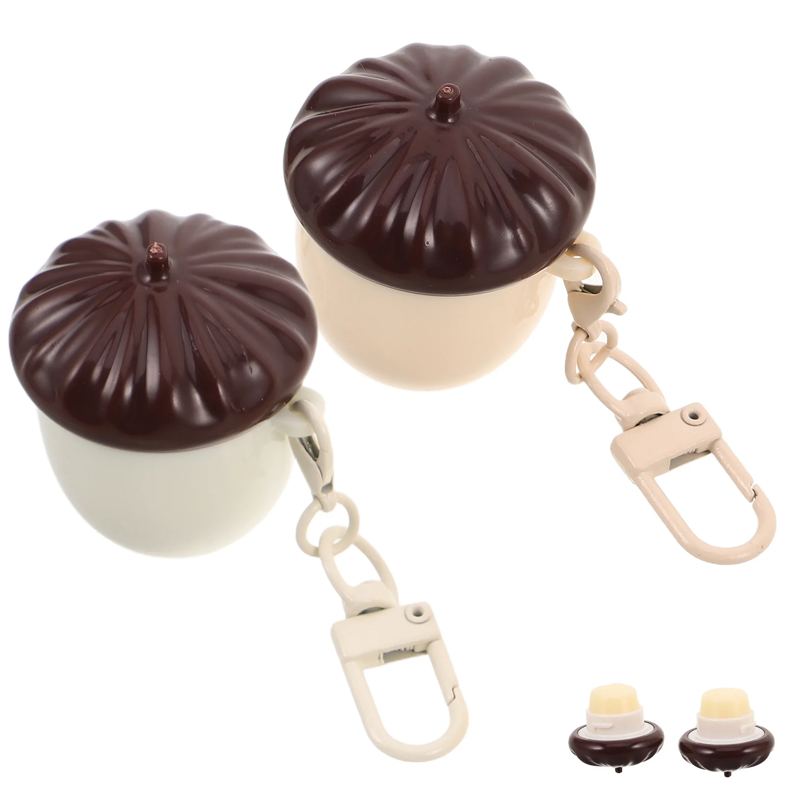 

2Pcs Lip Balm Cute Chestnut Hydrating Nourishing Non Greasy Lightweight for Outdoor School Use