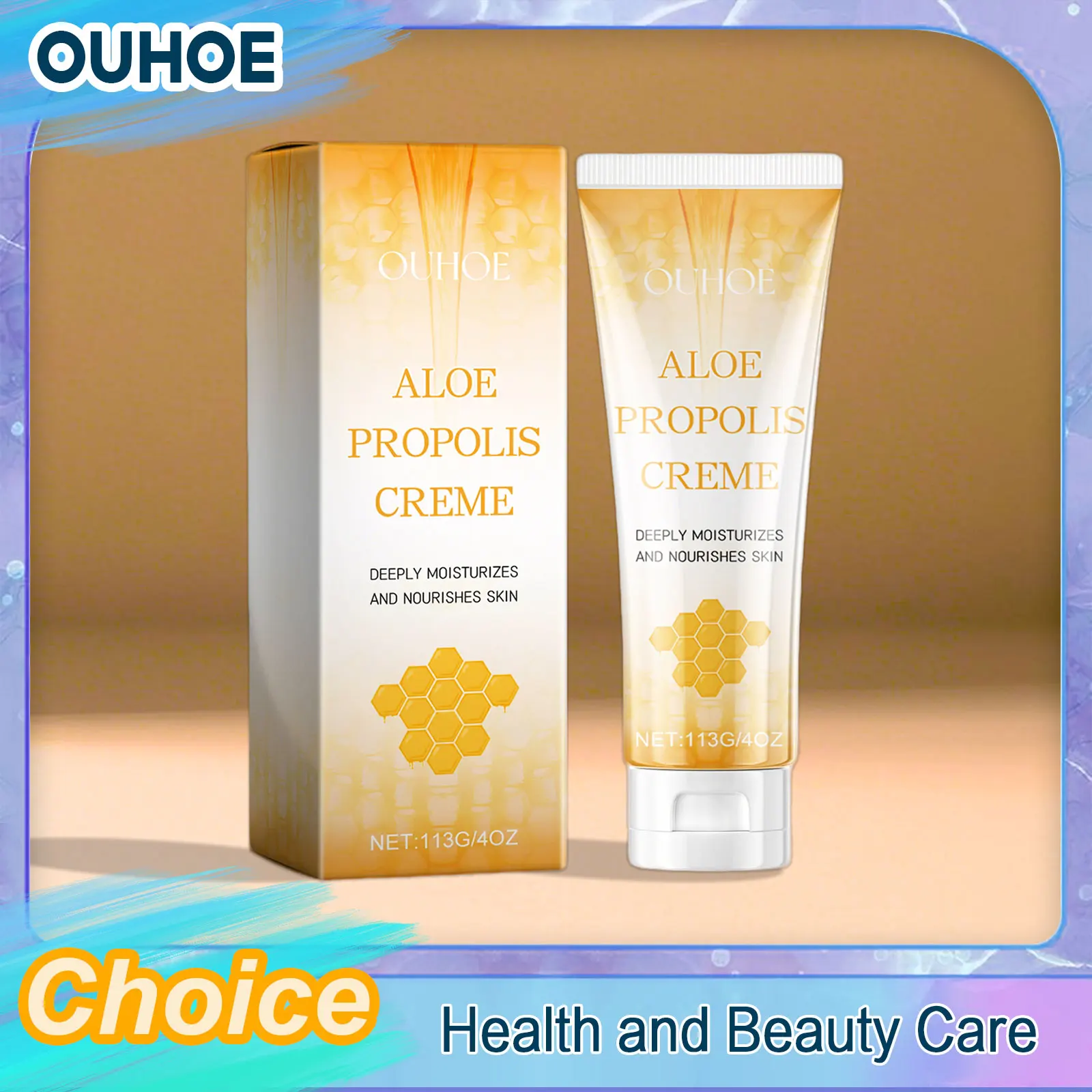 

OUHOE Aloe Propolis Moisturizing Cream Soothing Nourishing Wrinkles Remover Hydrating Rejuvenating Brightening Skin Care Lotion