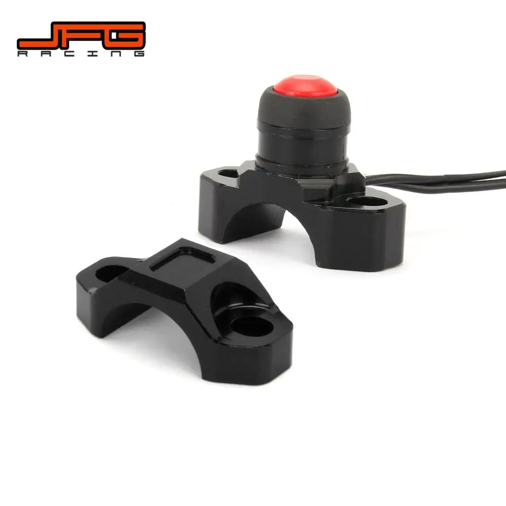 CNC Universal Motorcycle Engine Stop Start Kill Switch Momentary Push Button Switch For 22mm handlebar Mounted Bars Dirt Bike