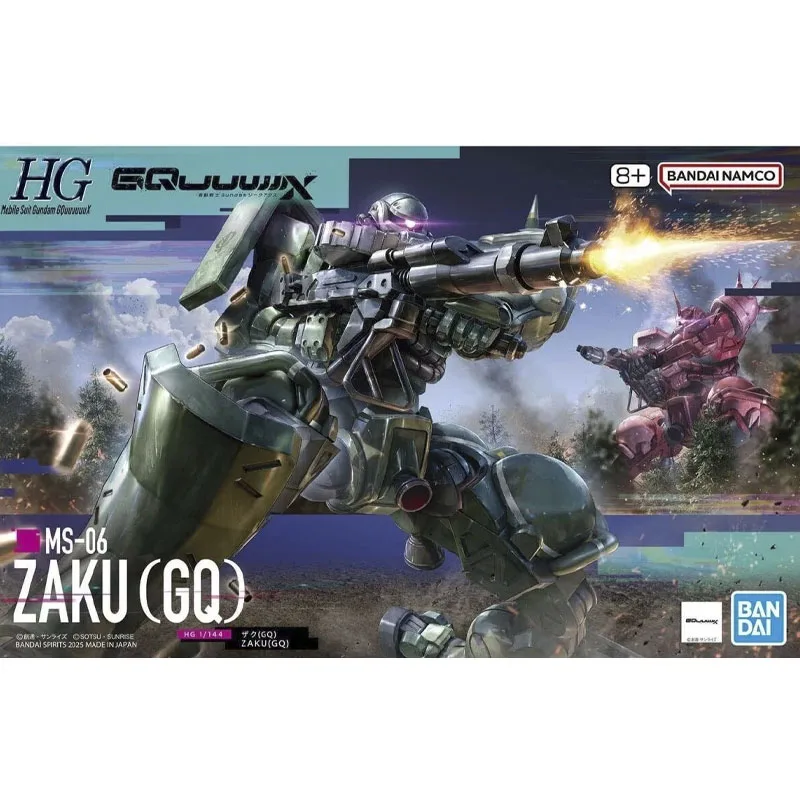 Bandai HG 1/144 GquuuuuuX 10 Green Zaku GQ Gundam Battle across Time Assembly 69173 Toy Animation Character Joint Movable Gift