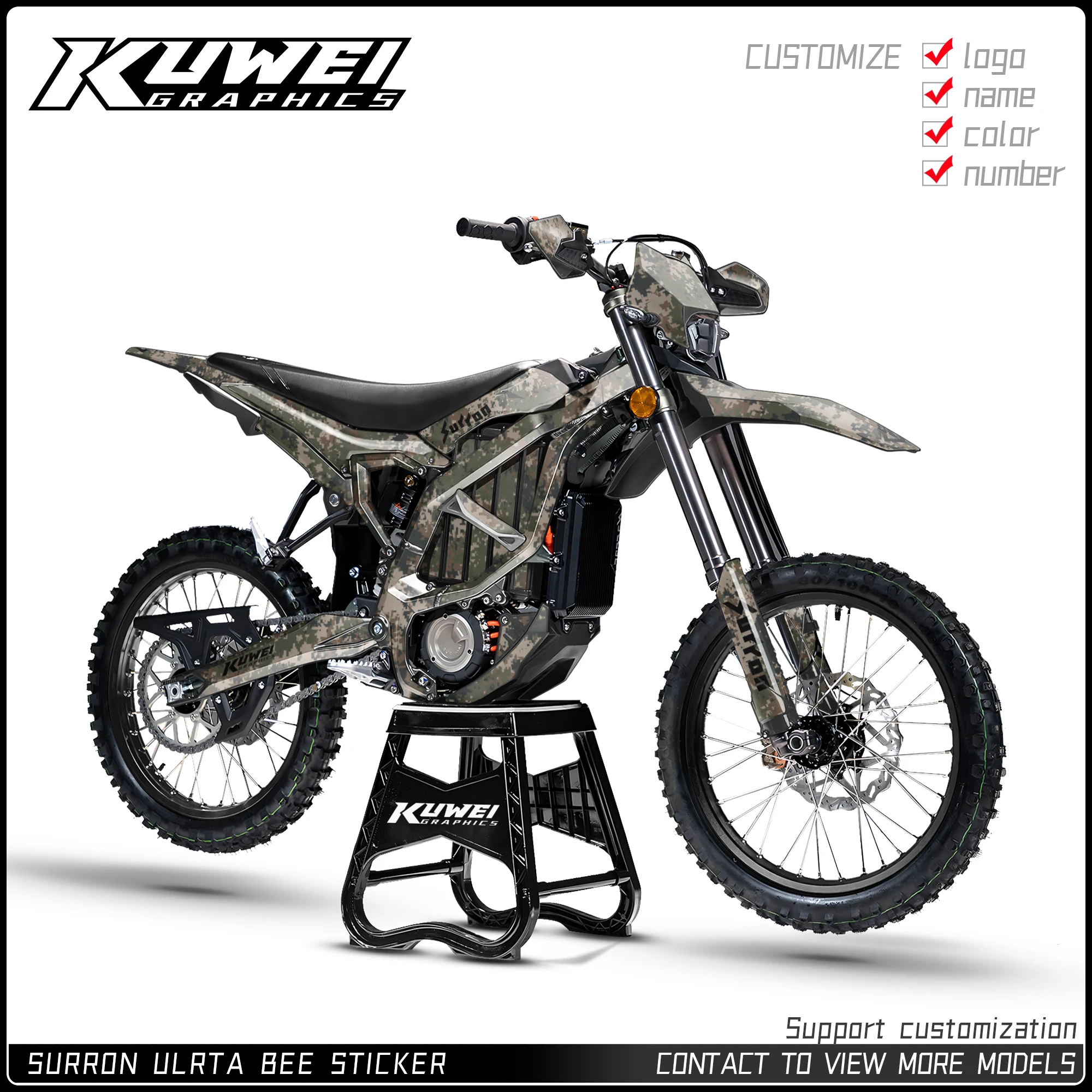 Suitable for Surron Ultra Bee Graphics Kit Decals Kit Sticker Personalized Customization