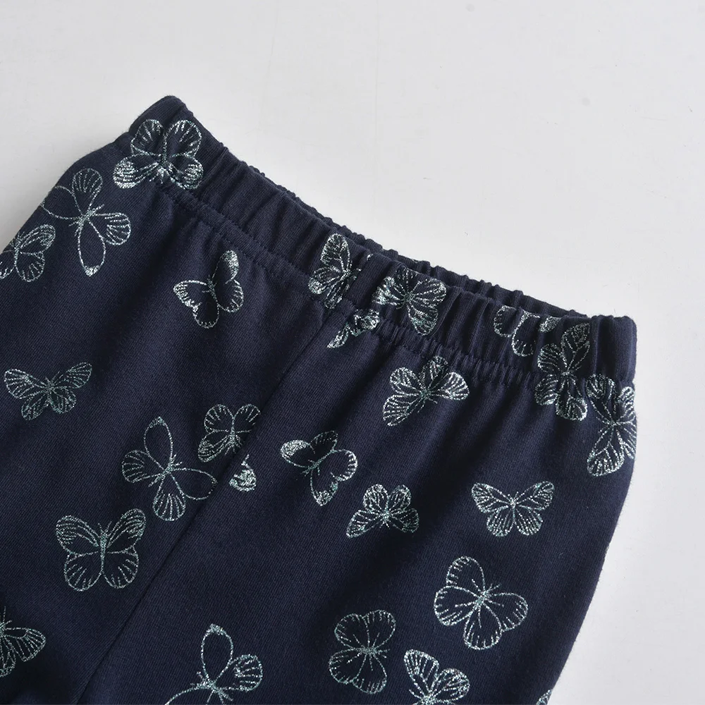 VIKITA Mädchen Herbst Frühling Kleidung Sets Kinder Schmetterling Drucken Langarm Baumwolle Casual T-shirt und Hosen Anzug 2-teilige Kleidung – Detail 8
