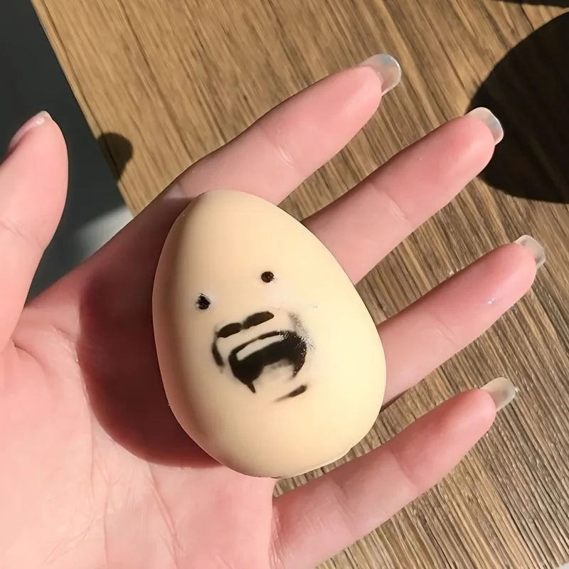 Grappige Uitdrukkingen Ei Zintuiglijke Fidget Speelgoed Langzaam Stijgen Squishy Squeeze Speelgoed voor Kinderen Handoefening Squeeze Kerstcadeaus