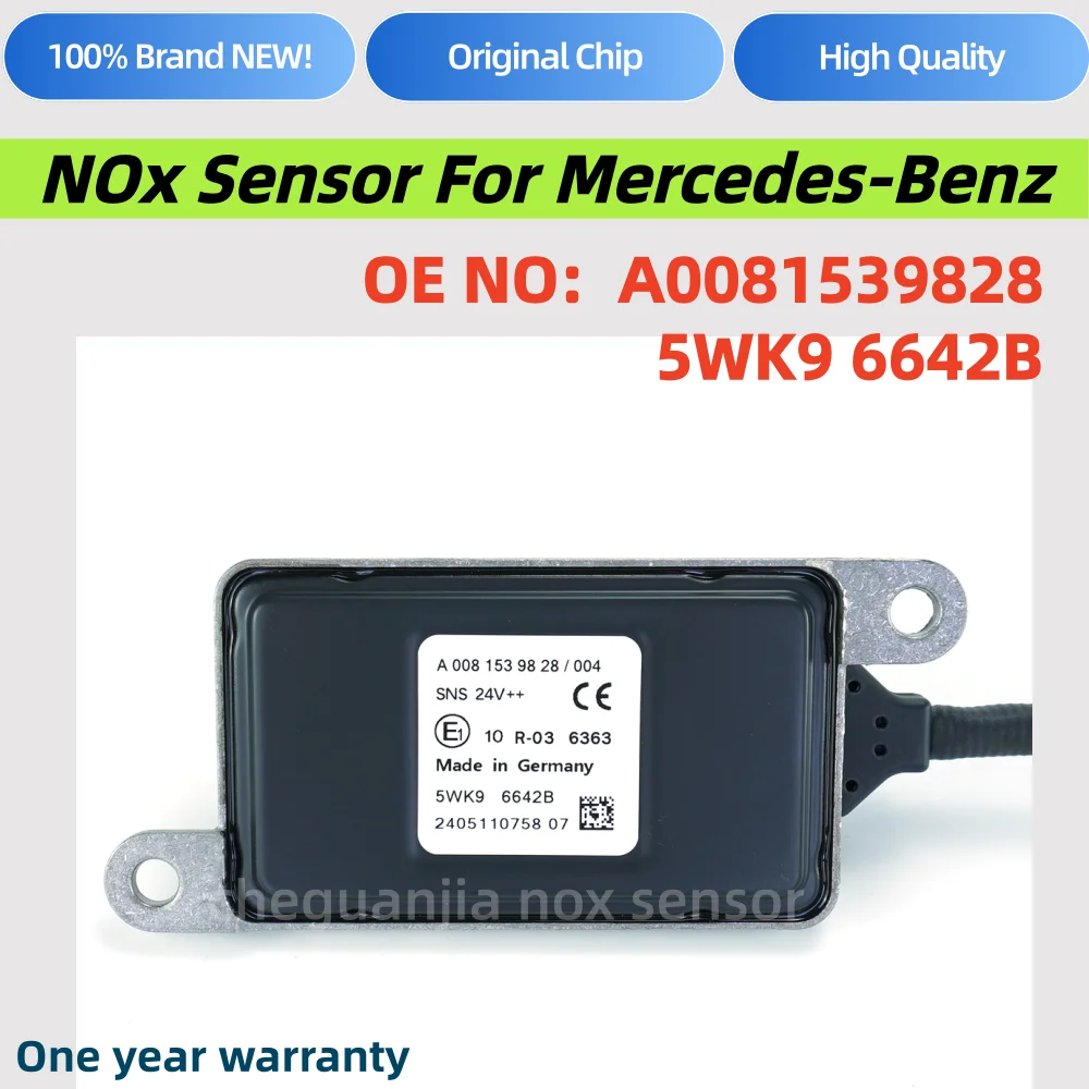 

5WK96642B 5WK96642A A0081539828 A0101539328 A0101539001 NOX Sensor Nitrogen Oxygen Sensor For Mercedes-Benz Actros Atego Truck