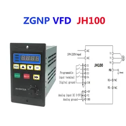 Soluzione di controllo della velocità Premium di ZGNP: ingresso monofase 220 V, uscita trifase 220 V, 0,4 kW a 1,5 kW