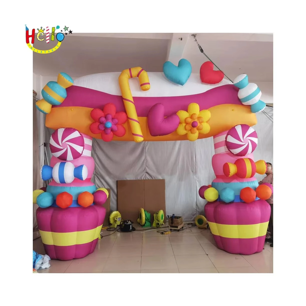 Stage Play Inflatable Cartoon Arch Inflatable Candy Arch