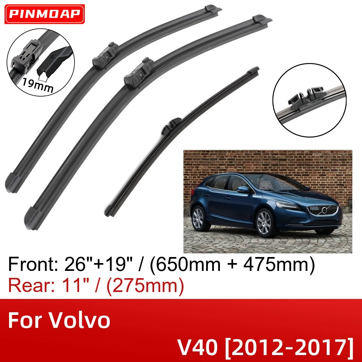 For Volvo V40 2012-2017 26\