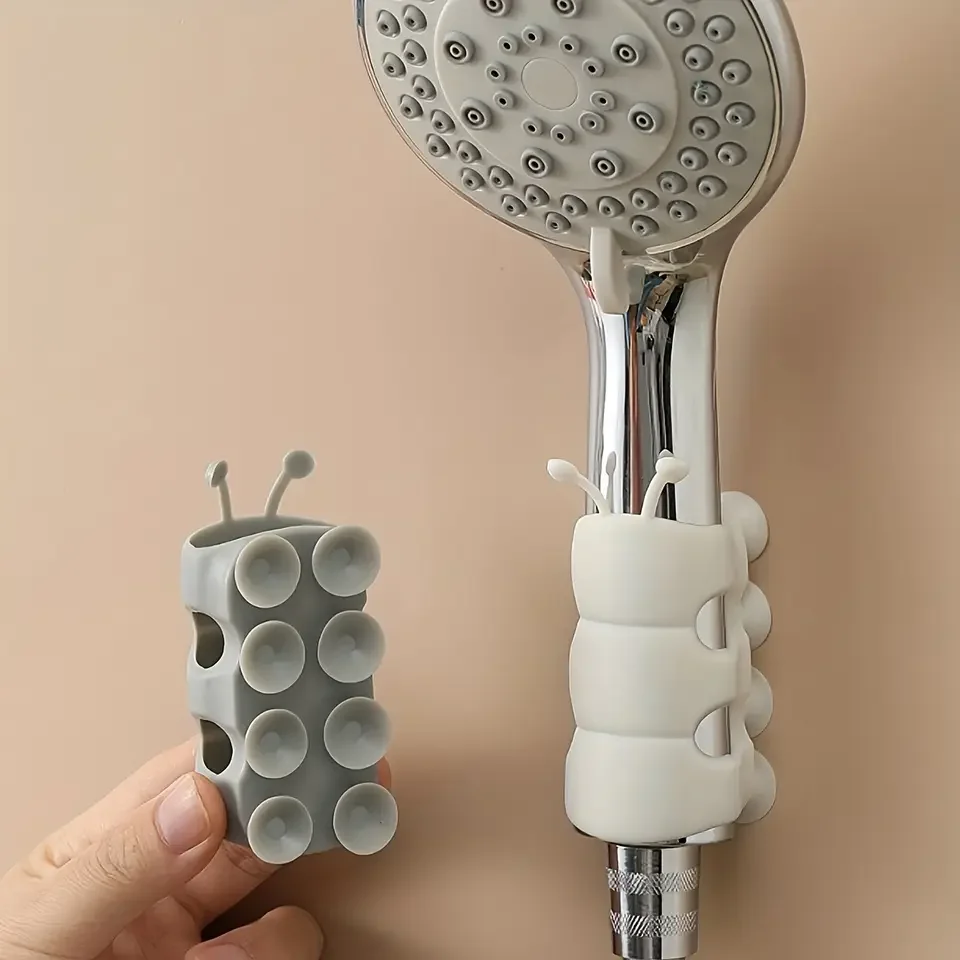 

Подвесная насадка на присоске, универсальное бесследное подвижное фиксированное сиденье, аксессуары для ванной комнаты, силиконовый кронштейн для держателя душа