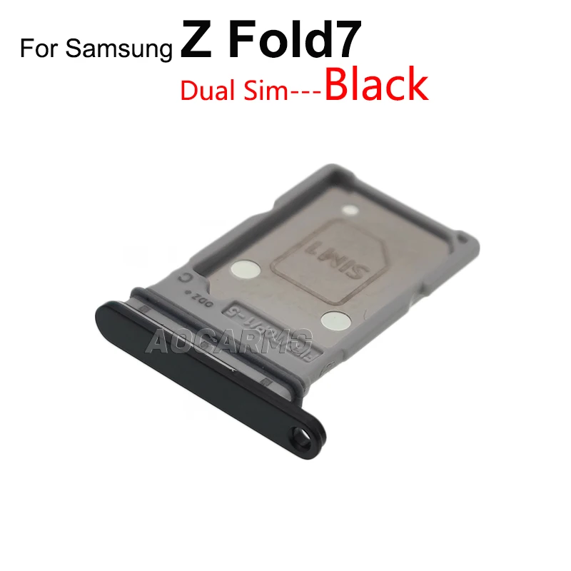 Aocarmo SIM Card Tray Holder Slot Replacement Parts For Samsung Galaxy Z Fold8 Fold 7 SM- F966