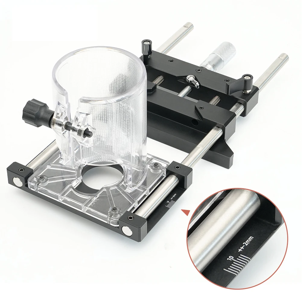 Trimming Machine Guide Rail Aluminum Alloy Edges Trimming Guiding Ruler Slotting Woodworking Tool for 65mm Trimming Machine