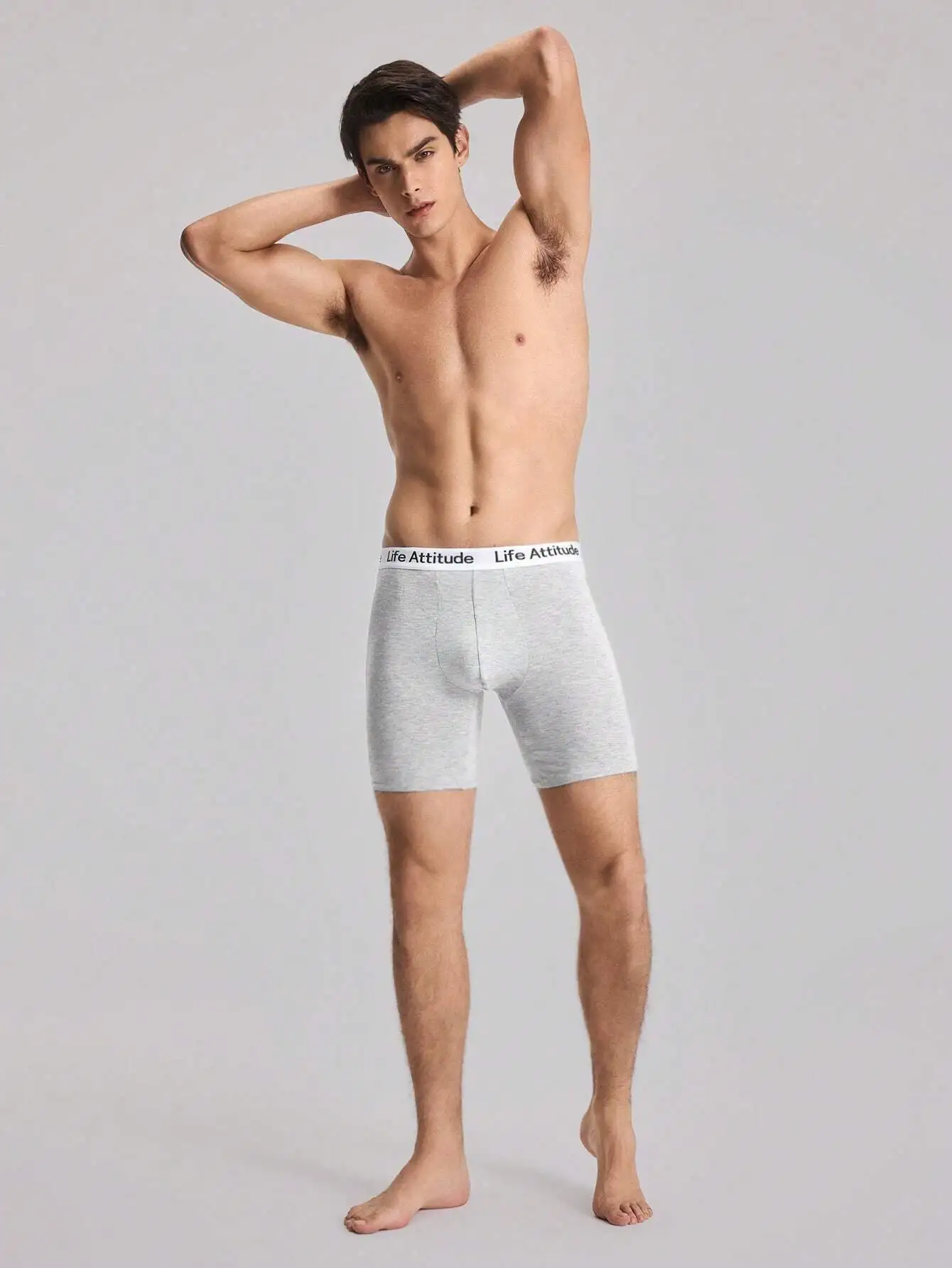 

Mens Letter Woven Long Boxer Briefs