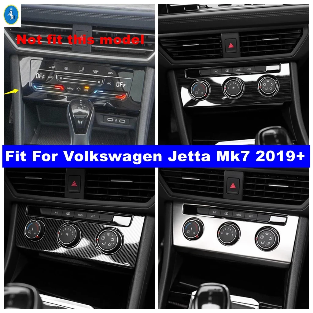 

Accessories Car Central Control Air Conditioning Panel Decoration Cover Trims Interior Fit For Volkswagen Jetta Mk7 2019 - 2022