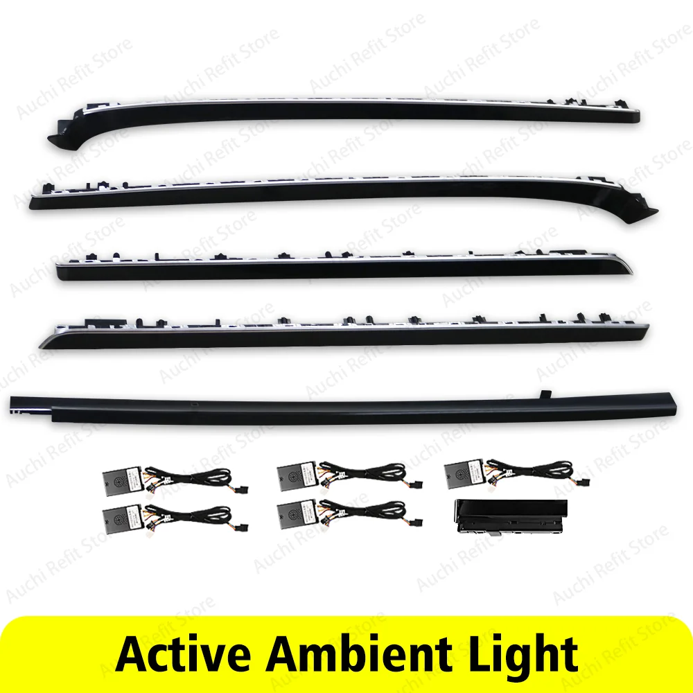 New 64 Colors LED Active Ambient Light For Mercedes Benz 2021+ W223 S-Class S450L S480 S500L Multi-color Decorative lights Refit