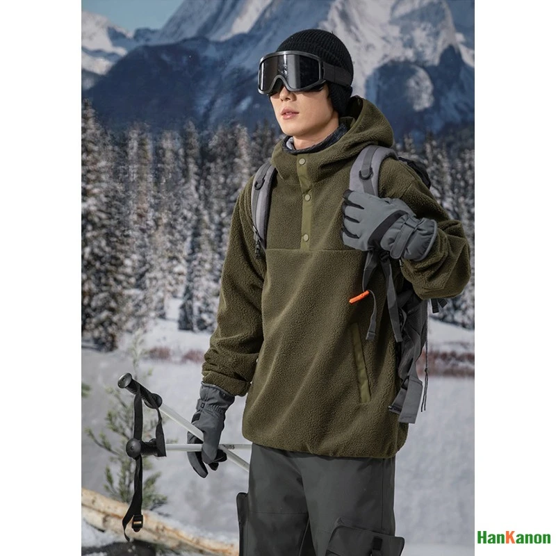 Outdoor-Essential Couple Hooded Coat Wind/Water-Resistant Camping, Skiing, Hiking High-quality Outdoor Unisex Sweatshirt
