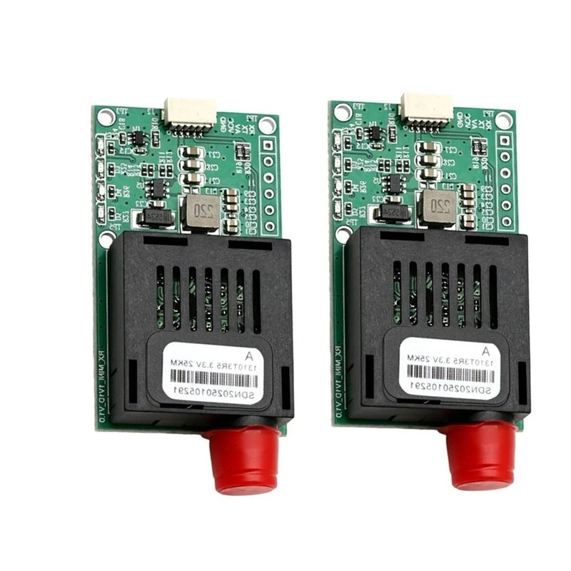 【VALUE MONEY】Émetteur-récepteur à fibre optique FC/UPC TTL 2 pièces 25 km Module émetteur-récepteur optique TTL Équipement de te