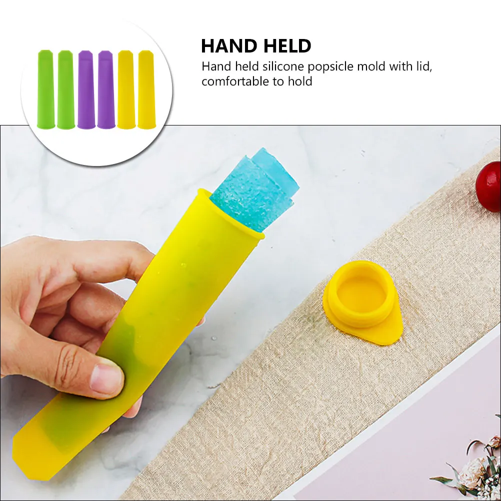 

6 Pcs Summer Popsicle Mold Popsicles Molds Homemade Silica Gel Ice Cream for Household