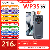 Oukitel WP35 5G Rugged Smartphone 64MP Camera11000 mAh Mobile Phone Android 14 6.6 Inch 2.4K MediaTek Dimensity 6100+24GB+256GB