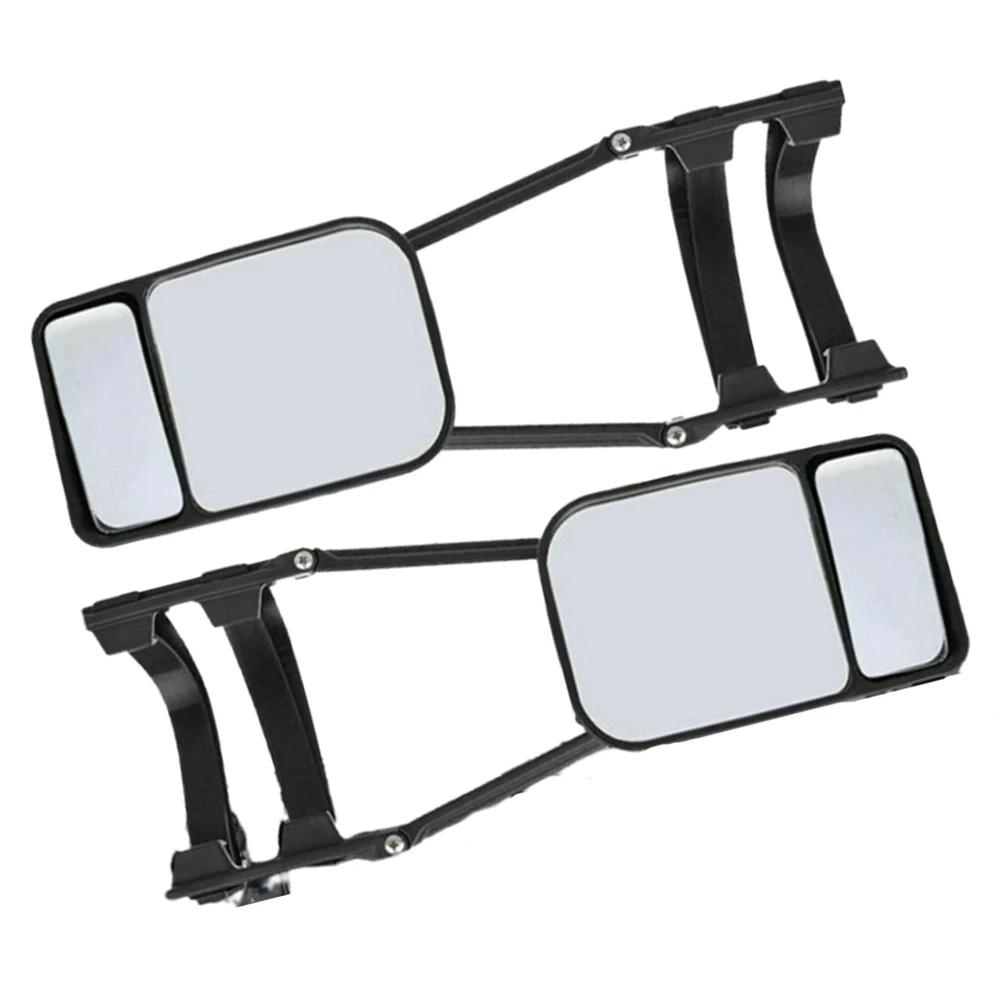 1/2PCS Universal Caravan Trailer Car Towing Mirror Adjustable Tow Mirror Extension Strap Rear View Side Spot Blind Convex Truck