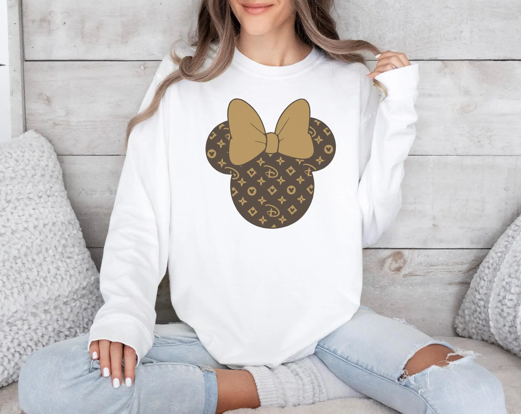 

25. Женская толстовка из чистого хлопка Disney, толстовка с капюшоном, модные повседневные брюки, уличная одежда больших размеров с уникальным принтом в стиле хип-хоп