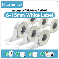 White Label Tape for Phomemo Q30  Printer Paper 3 rolls Label Sticker Paper Roll for Phomemo Labeller Q30 D30 Label Printer