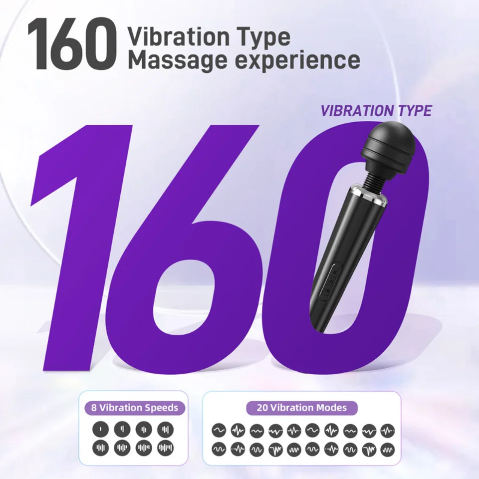 IPx6 Waterproof Portable Body Massage Stick Fascia Gun Deep Tissue Percussion Relaxation Flexible Head Low Noise EMS Model - view 4