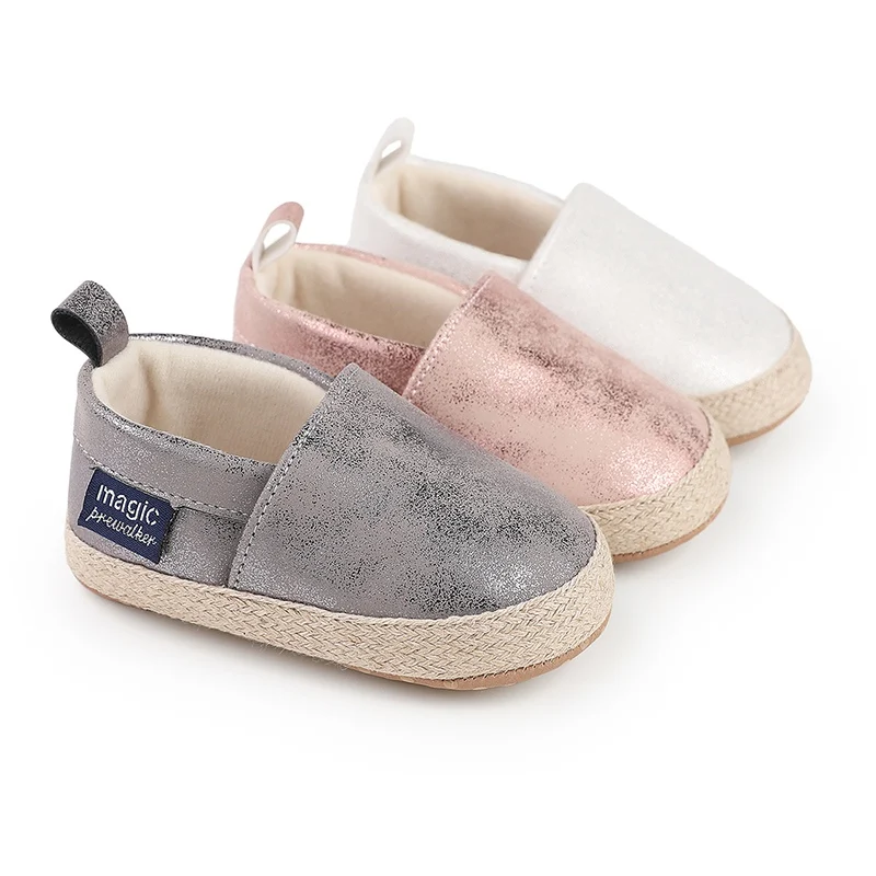 Newborn Baby Boy Girl Shoes Classic Leather Rubber Sole Anti-slip Baby Shoes Toddler First Walkers Infant Footwear Moccasins​