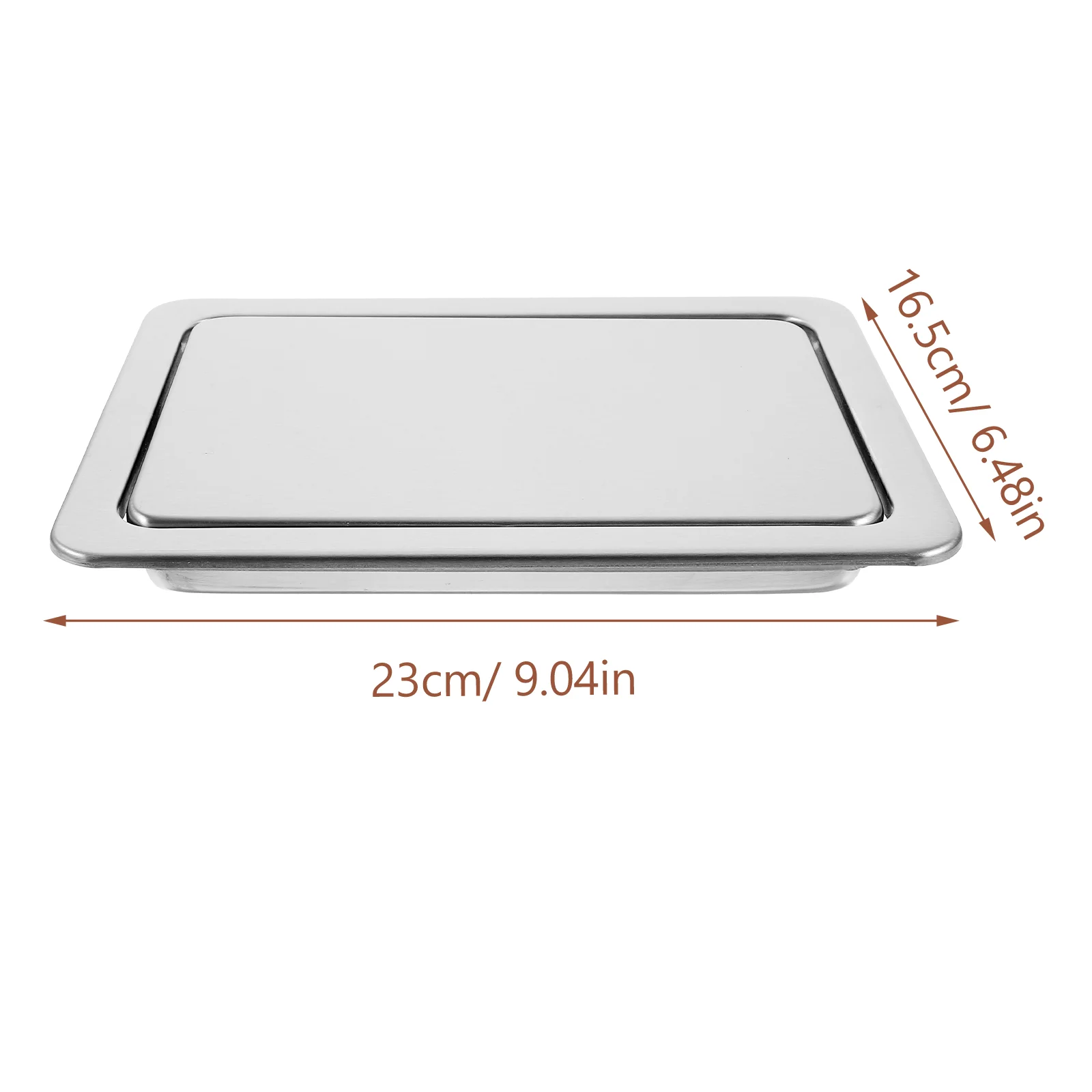 Tapa de cocina para el hogar, cubo de basura empotrado, cubierta de acero inoxidable, espacio pequeño, encimera empotrada, 430
