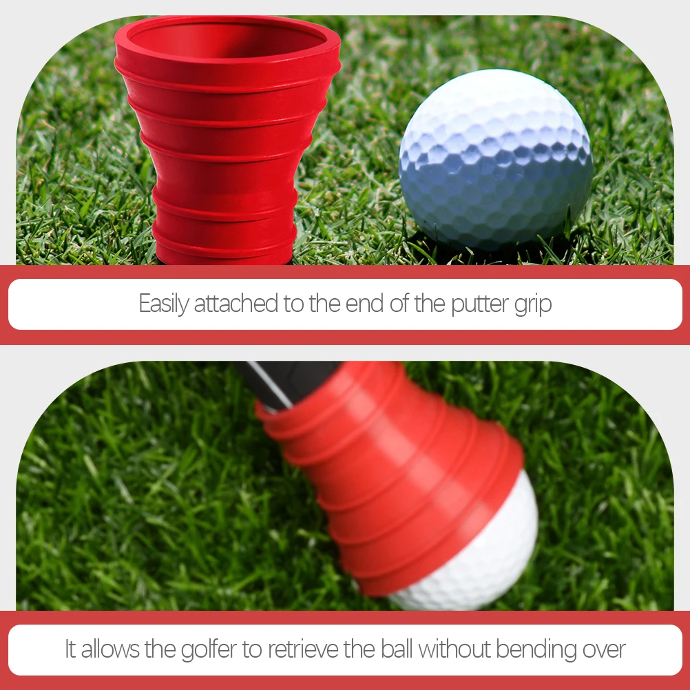 

2 Pcs Golf Ball Picker Sucker Tool Rubber Grabber Handling Accessories Replaceable
