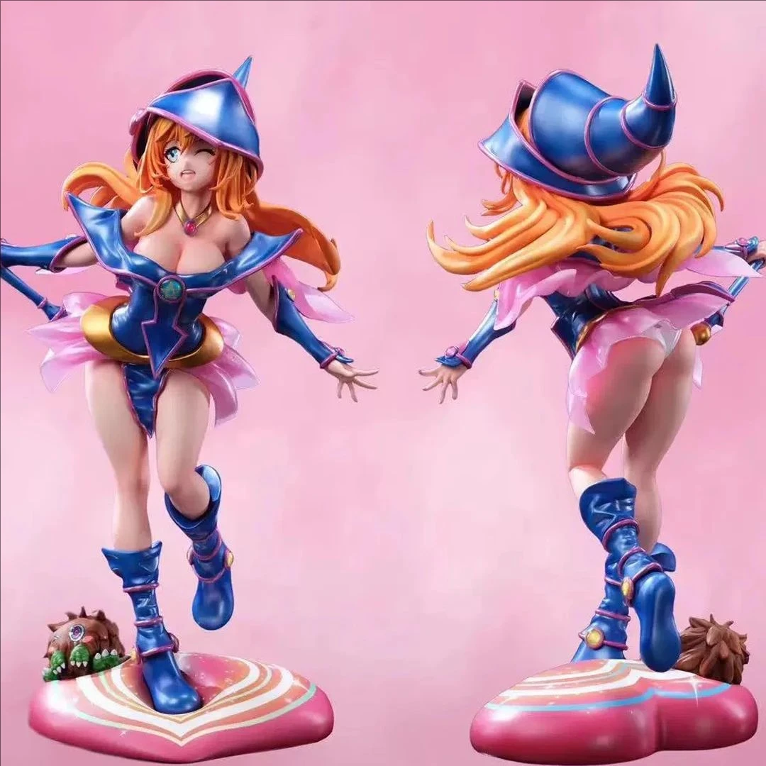 

New 28cm Yu-Gi-Oh! Figure Black Magician Girl Yu-Gi-Oh! Action Figures Gk Dark Magician Girl Model Doll Customized Toys Gifts