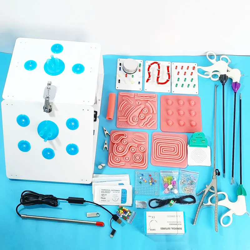 Laparoscopische Simulatie Box Pak 11 Module 0/30 Graden Endoscopische Camera Laparoscopie Trainer Training Box Teach Tool Voor arts