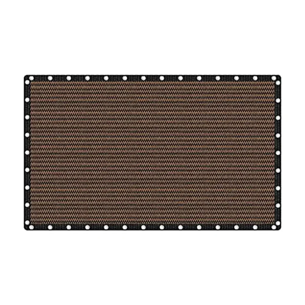 

Sun Shade Cloth with Grommets 12x20 FT Mocha Patio Garden Pergola Canopy- UV Block Privacy Screen Windbreak Fencing & Pool