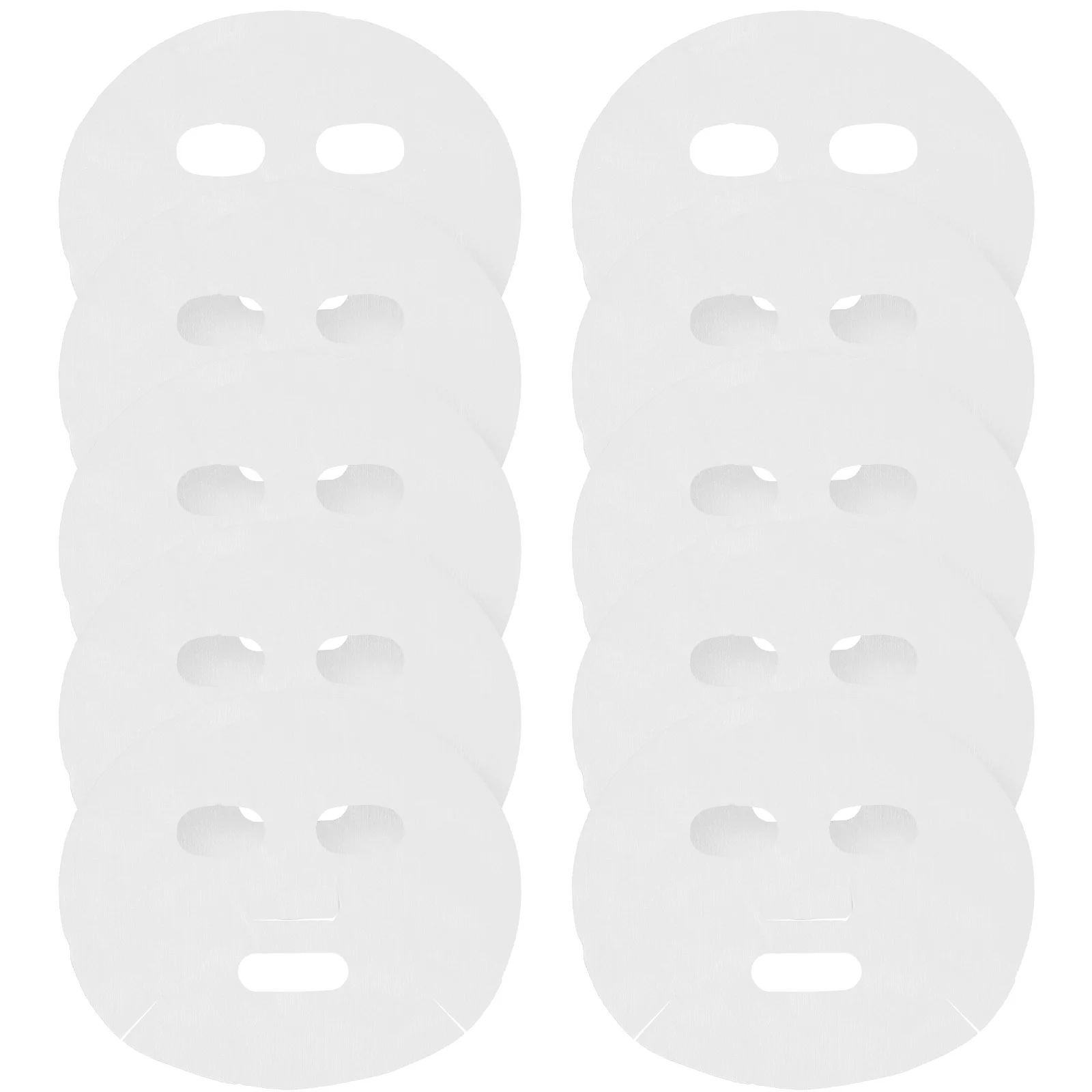 80 Uds. Mascarillas faciales húmedas no tejidas salón de belleza DIY hoja de algodón accesorio blanco cuidado de la piel mascarillas desechables reutilizables faciales