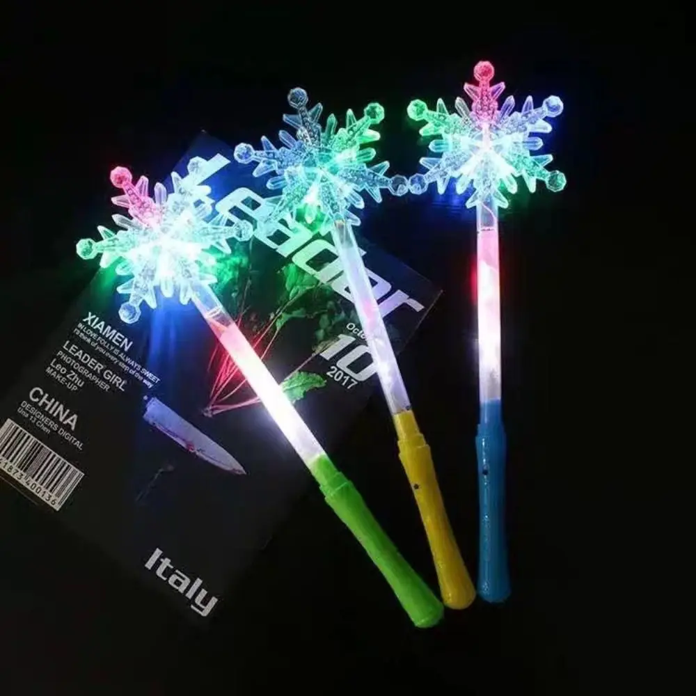 Color Fun Outdoor Toys LED Flashing Magic Tricks Luminous Glow Fairy Stick Pentagram Flash Stick Flash Stick Magic Star Wand