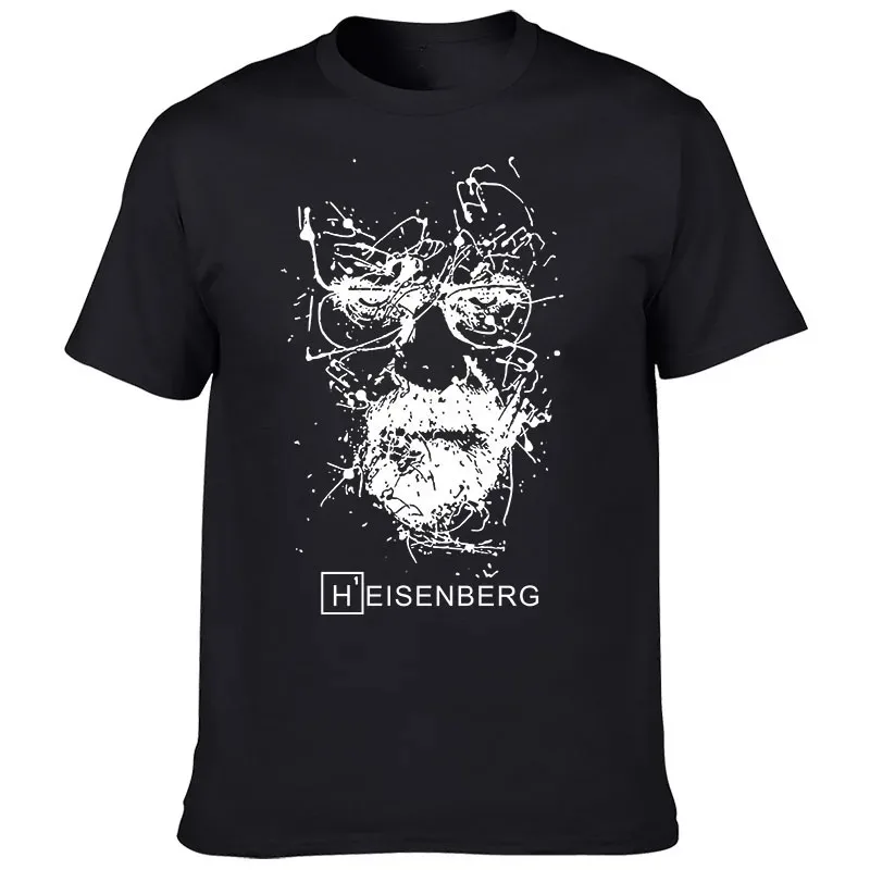 2025 New model 2022 European and American CreativeHeisenberg T-shirt TV Series Printing Men's Street Fashion T-shirt Casual