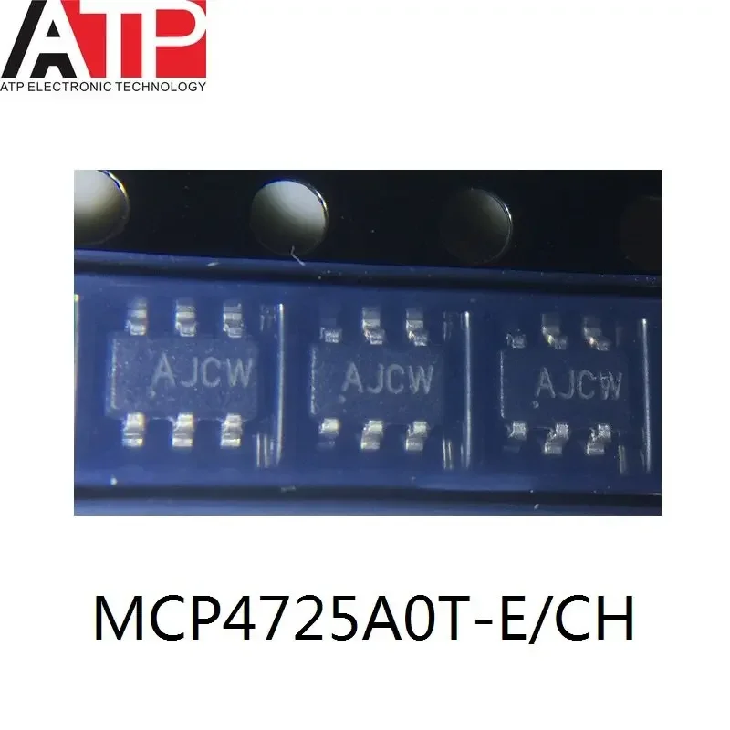 

10-100PCS New and Original MCP4725A0T-E/CH MCP4725A0T AJCW (AJ**) SOT23-6 Digital to Analog Converter IC CHIP SOT-23-6