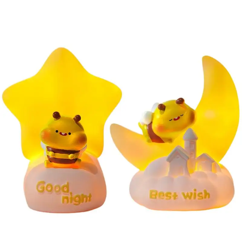 

Bee Night Light Nursery Lamp Bee Bedside Light Bee Kids Night Lights Bedroom Decor Lamp For Tabletop Bedroom Study Room